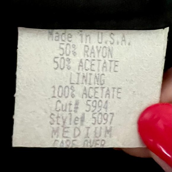 Nina K - David Cline Vintage '80s-'90s Brocade Jacquard Blazer size M - Picture 12 of 13